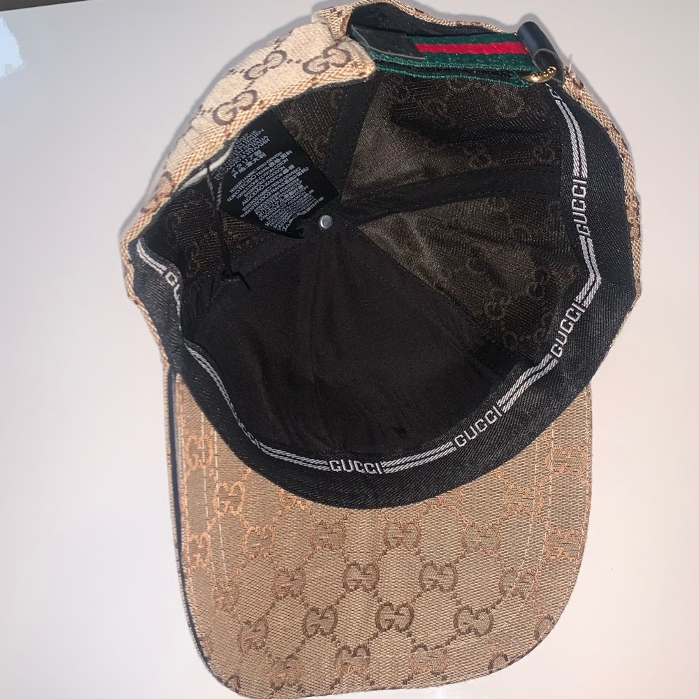 Gucci Tan Monogram Baseball Cap - image 5
